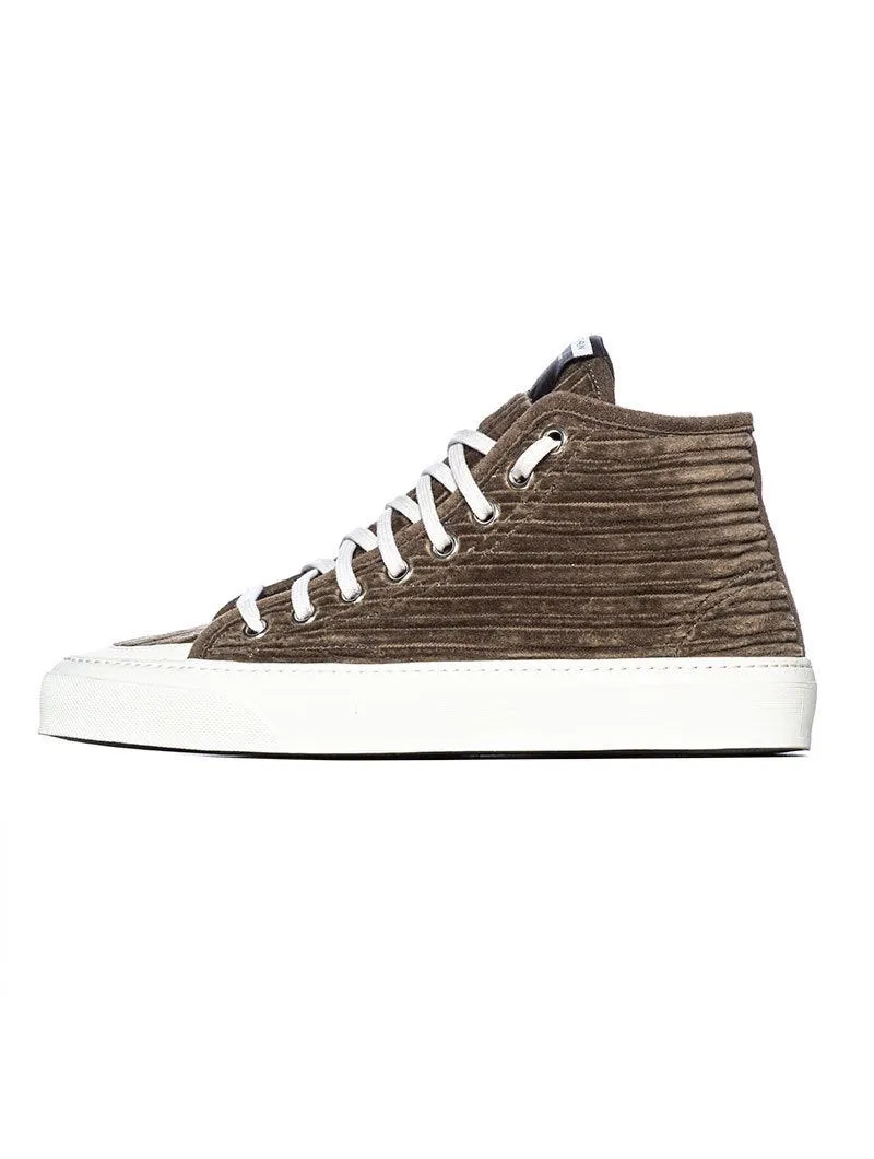 003 SNEAKERS IN VELVET GREEN