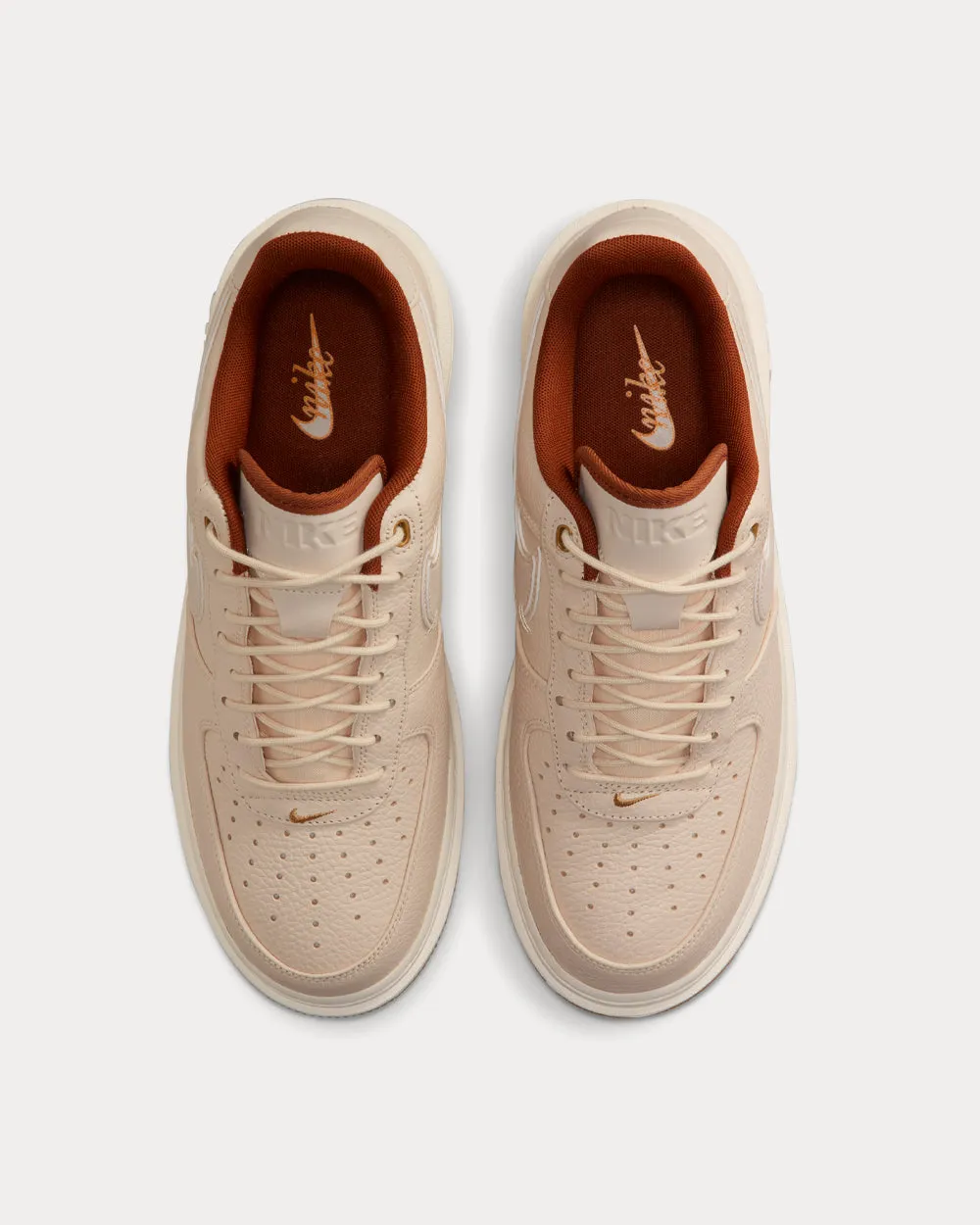 Air Force 1 Luxe Pearl White / Pale Ivory / Pecan / Gum Yellow Low Top Sneakers