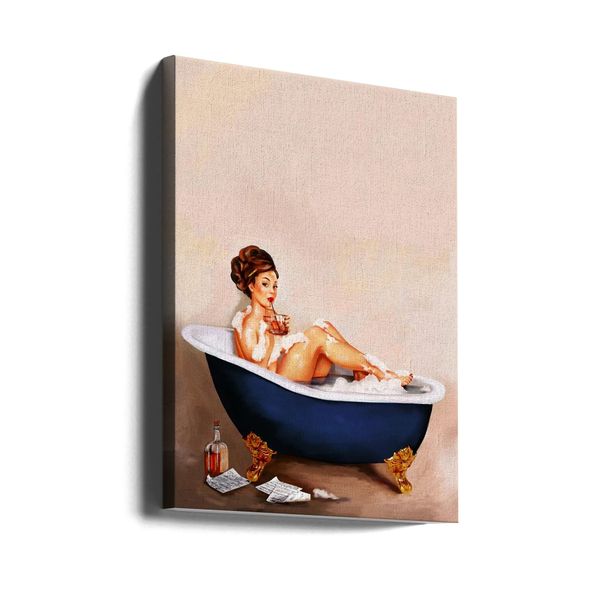 Bath - Stretched Canvas, Poster or Fine Art Print
