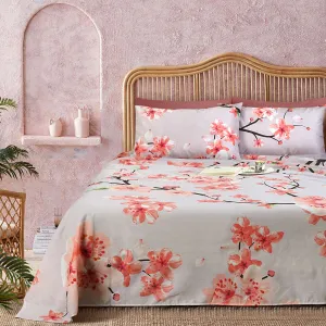 Blossom Abstractions Printed Bedsheet