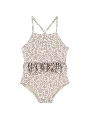 Quincy Mae   Floral printed one piece swimsuit 