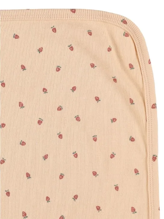 Quincy Mae   Printed organic cotton blanket 