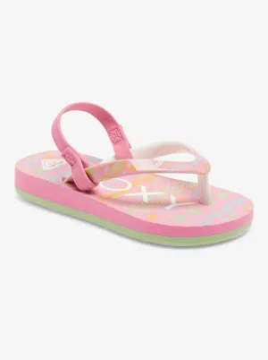 Toddlers Pebbles Sandals - Crazy Pink/Soft Lime