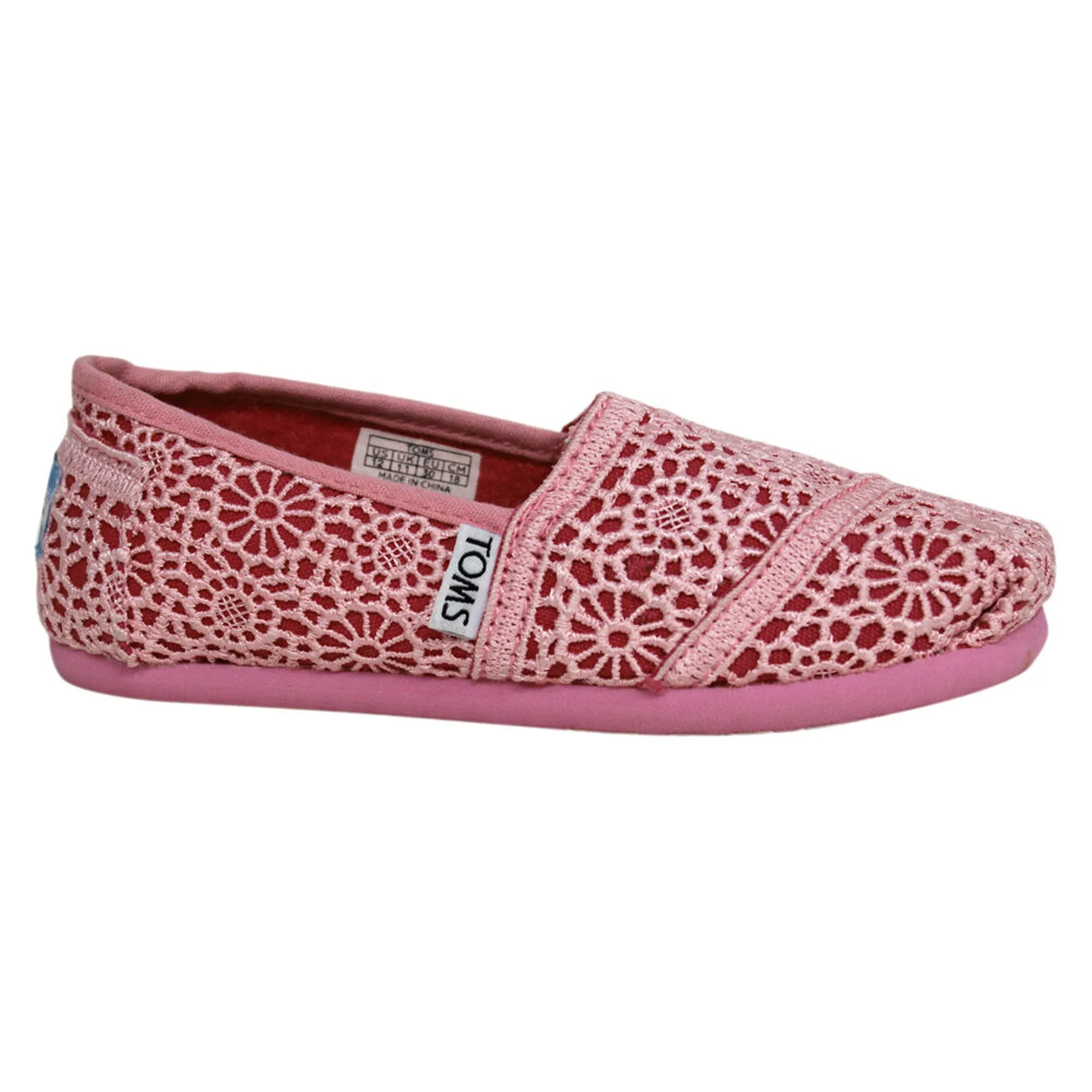 Toms Classic Kids Pink Espadrilles