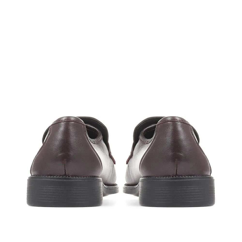 Wide Fit Leather Loafers - NAP35027